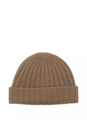 TOTEME ribbed cashmere beanie - Neutrals