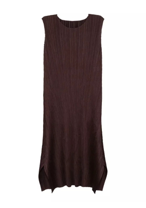 Pleats Please Issey Miyake Mc-July dress - Brown