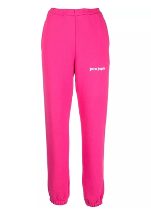 Palm Angels logo-print cotton track pants - Pink