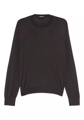 TOM FORD crew-neck long-sleeve sweater - Grey