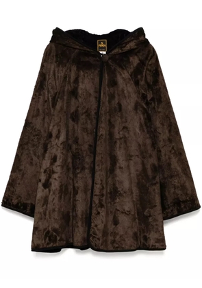 Fendi Pre-Owned 1990 hooded coat - Brown