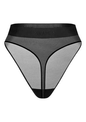 Zhilyova mesh thong - Black