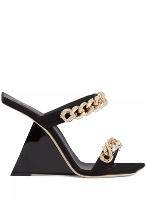 Giuseppe Zanotti 105mm Berenicee Chain sandals - Black