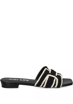 Bibi Lou leather flat sandals - Black