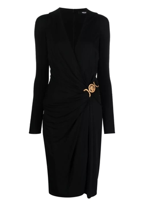 Versace Medusa '95 midi wrap dress - Black