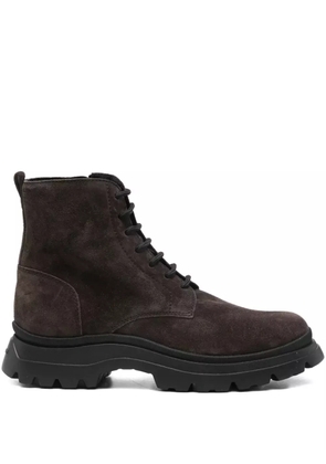 Hogan lace-up chunky-sole boots - Brown