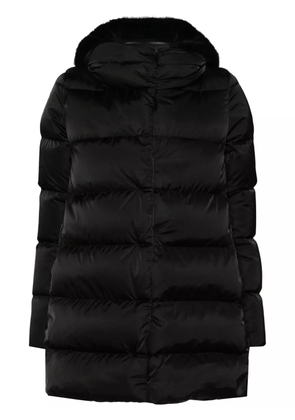 Herno detachable-hood padded coat - Black