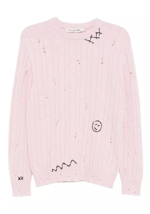 Joshua Sanders distressed jumper - Pink