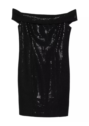Eleh sequin-embellishment mini dress - Black