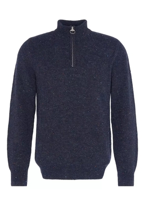 Barbour half-zip speckled sweater - Blue