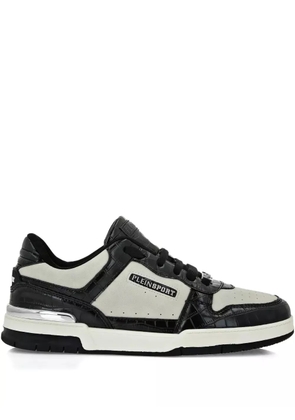 Plein Sport crocodile-effect panel sneakers - Black