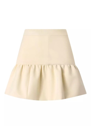 PINKO ruffled mini skirt - White