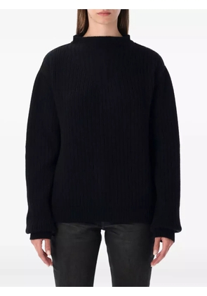 Rick Owens ribbed open-back sweater - Black
