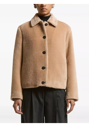 Peserico button-fastening collared jacket - Neutrals