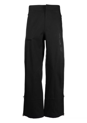 Zegna toggle-cuff straight-leg trousers - Black
