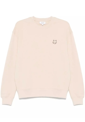 Maison Kitsuné Bold Fox Head-patch sweatshirt - Neutrals