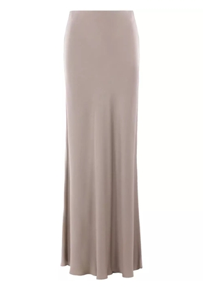 Brunello Cucinelli satin mermaid skirt - Neutrals