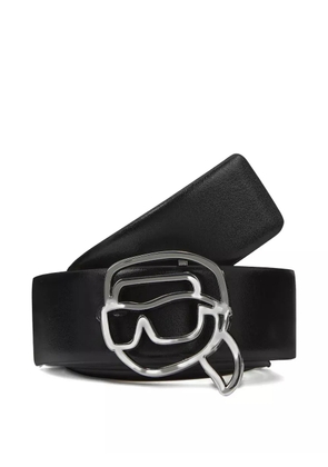Karl Lagerfeld reversible leather belt - Black