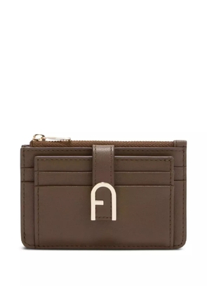 Furla zip-fastening card holder - Brown