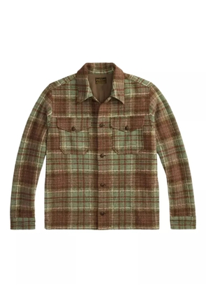 Ralph Lauren RRL check-patterned cotton shirt - Green