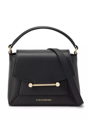 Strathberry Mosaic leather tote bag - Black