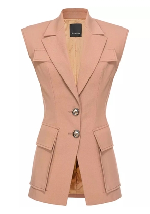 PINKO single-breasted twill waistcoat - Neutrals