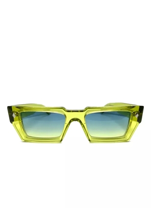 Kador Disko geometric-frame sunglasses - Green