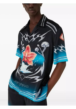 Casablanca Blades silk shirt - Black