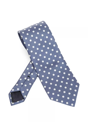 TOM FORD polka-dot silk tie - Blue