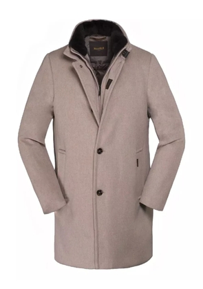 Moorer cashmere single-breasted coat - Neutrals