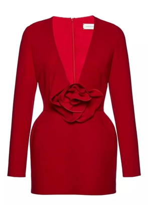 Magda Butrym floral-appliqué dress - Red