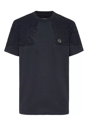 Philipp Plein jacquard crest T-shirt - Blue