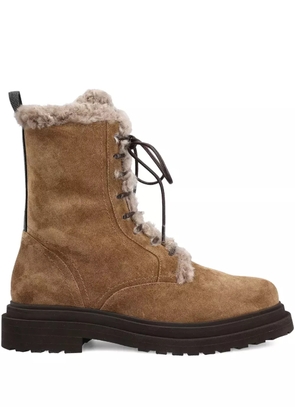Brunello Cucinelli shearling boots - Brown