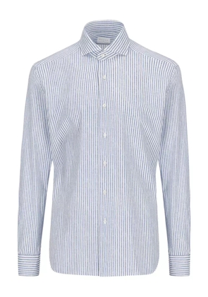 Xacus striped linen shirt - Blue