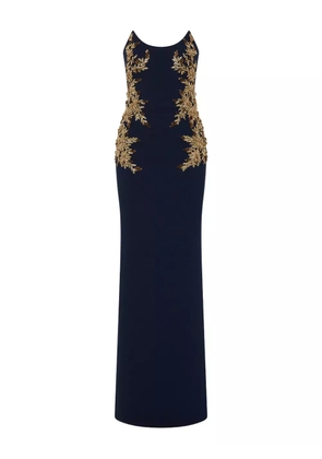 Rebecca Vallance embellished strapless gown - Blue