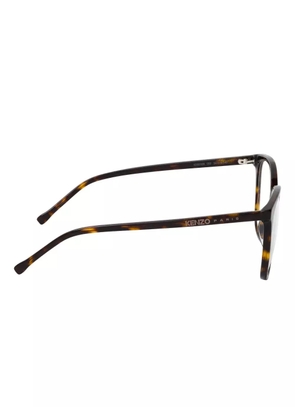 Kenzo tortoiseshell round-frame glasses - Brown