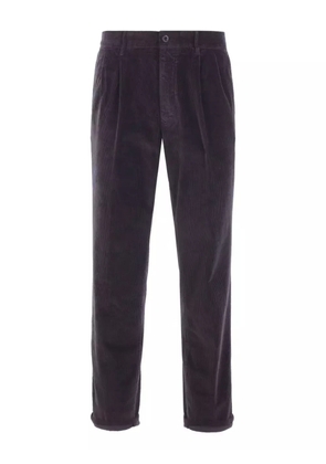 Incotex straight-leg corduroy trousers - Purple