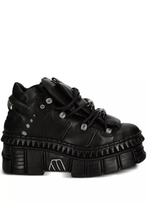 NEW ROCK M-WALL106-S13 lace-up platform sneakers - Black