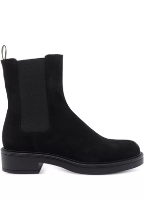 Stuart Weitzman suede chelsea boots - Black
