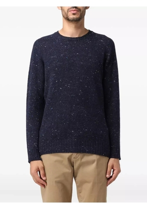 Drumohr speckled round-neck sweater - Blue