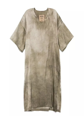 Uma Wang satin midi dress - Brown