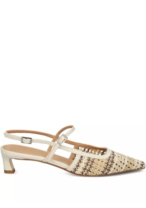 Chantal woven slingback pumps - Neutrals