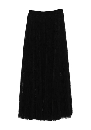 Ermanno Scervino lace midi pleated skirt - Black
