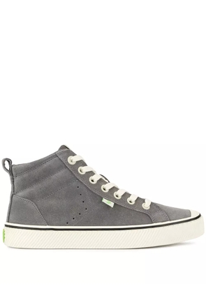 Cariuma OCA high-top stripe suede sneakers - Grey