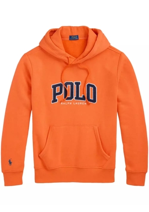 Polo Ralph Lauren logo-flocked hoodie - Orange
