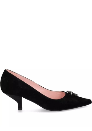 Ras 50mm embellished pointed-toe pumps - Black