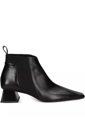 Ras 50mm geometric-heel leather boots - Black