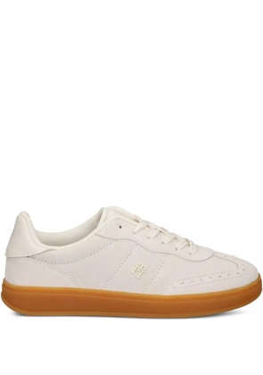 Tommy Hilfiger Heritage perforated suede sneakers - Neutrals