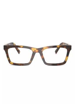 Miu Miu Eyewear tortoiseshell rectangle glasses - Brown