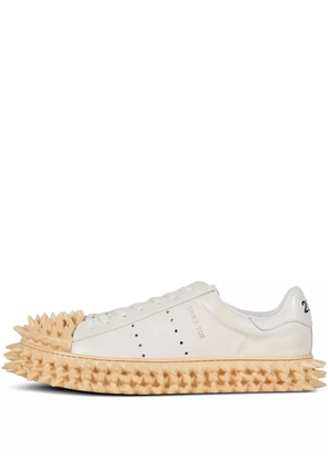 Doublet spike-embellished lace-up sneakers - White